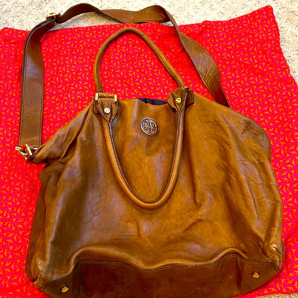Tory Burch brown satchel bag